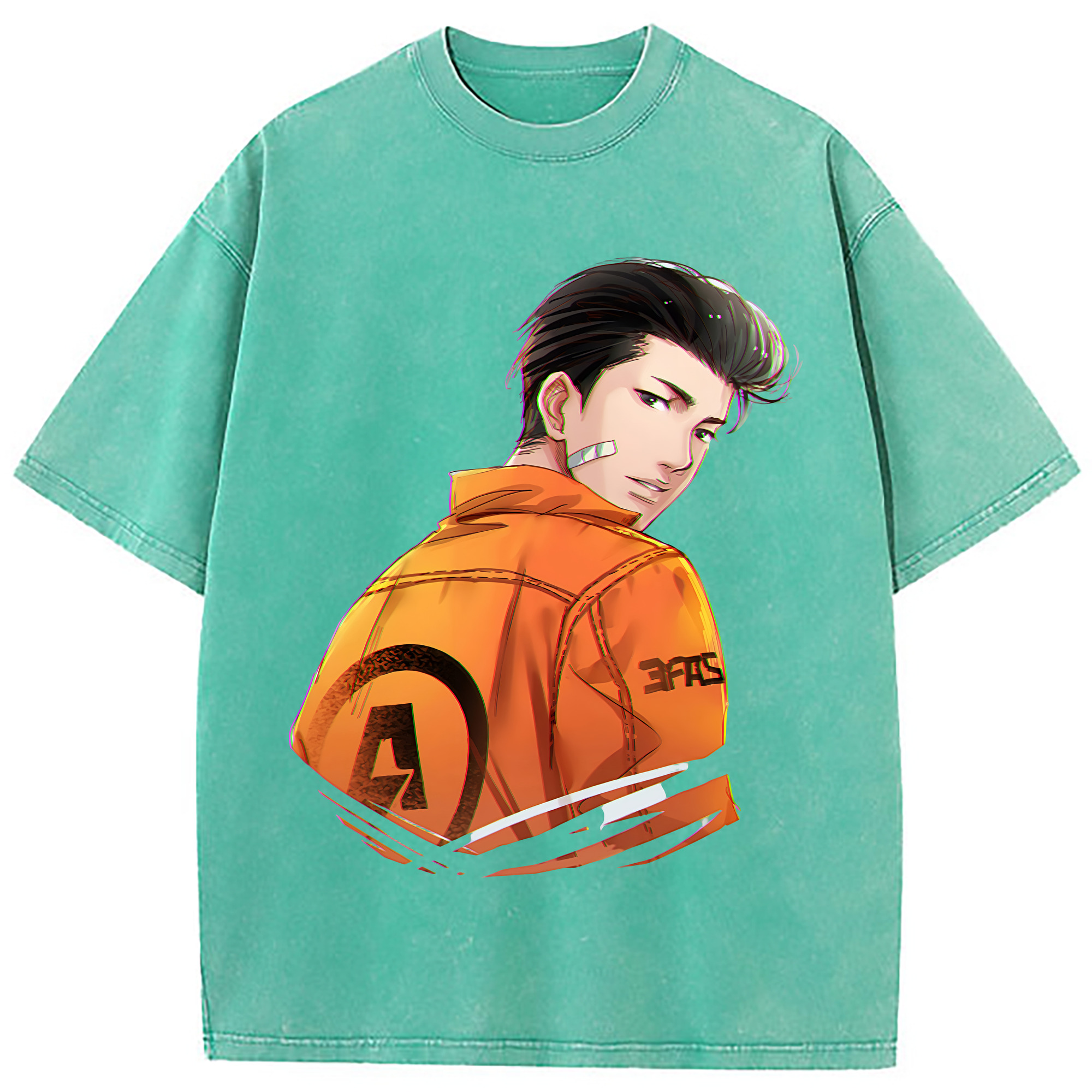 （画像用） SLAM DUNK／スラムダンク 綿100% ヴィンテージ風 半袖Tシャツ（フロントプリント）